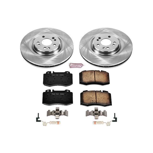 Power Stop KOE5236 Front Replacement Brake Kit-OE Brake Rotors & Ceramic Brake Pads For Mercedes-Benz ML430, Mercedes-Benz ML500, Mercedes-Benz ML55 AMG [Model Specific]