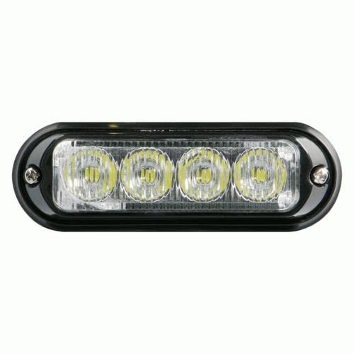 Heise Red Single Color Light Head Marker Lights - 4.6 Inch - 4 Led