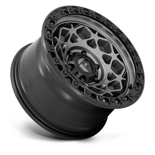 D784 UNIT FUEL OFF-ROAD 17X9, 5X5.0, 4.53, 12mm GUNMETAL WITH MATTE BLACK RING - D78417907545