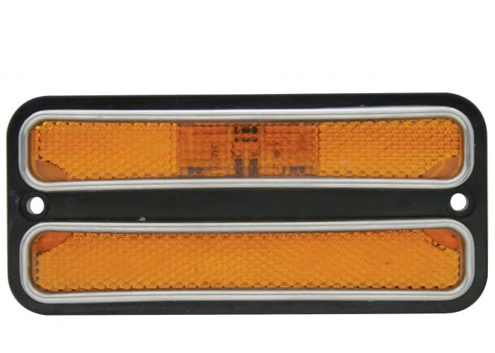 Front Side Marker Light Brothers Trucks SMLD72A - Deluxe - Amber - LED - Each