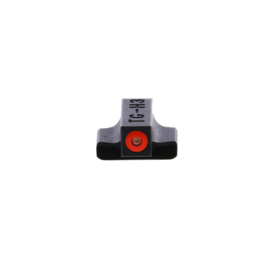 Tritium Pro Night Sights TRUGLO, Compatible with Smith & Wesson M&P 9 Shield EZ | Glow-in-The-Dark Front & Rear Gun Sight Set with Orange Focus Lock Front Ring
