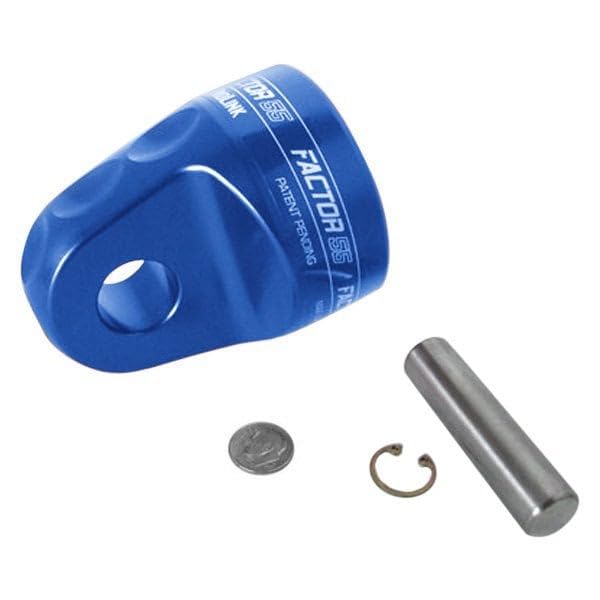 ProLink Factor 55 Winch Shackle Mount for Large Overland and Military-Style Vehicles, Fits Lines Up to 1/2" Diameter - Blue
