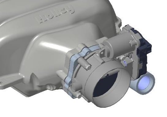 Throttle Body Adapter Holley 300-903 for 7.3L Low Profile Intake Manifold