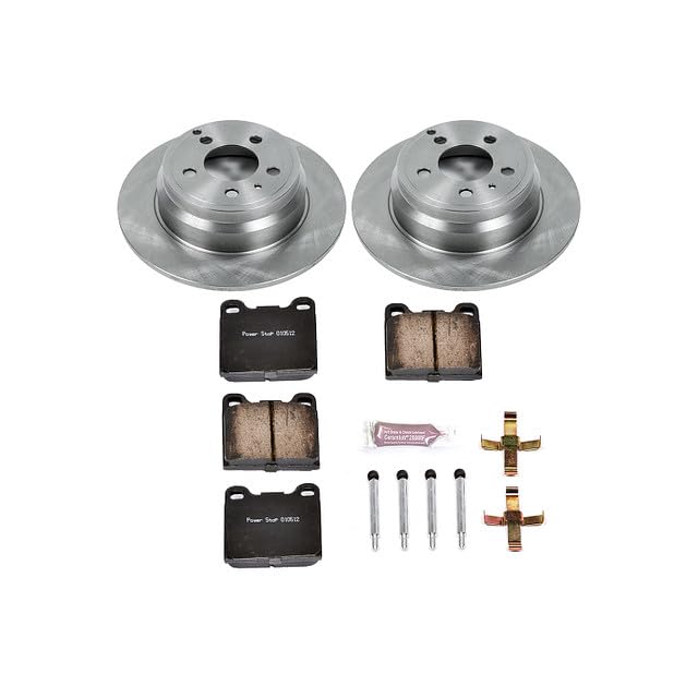 POWERSTOP Autospecialty KOE3145 Rear Replacement Brake Kit-OE Brake Rotors & Ceramic Brake Pads