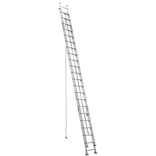 Aluminum Flat Rung Extension Ladder Werner D544-2, 44-Foot 300-Pound Duty Rating