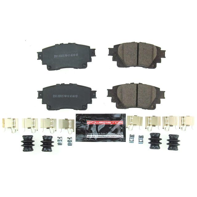 Power Stop Z23-2183 Z23 Evolution Sport Rear Carbon Fiber Infused Ceramic Brake Pads with Hardware For Toyota Corolla 2019-2022 [Model Specific]
