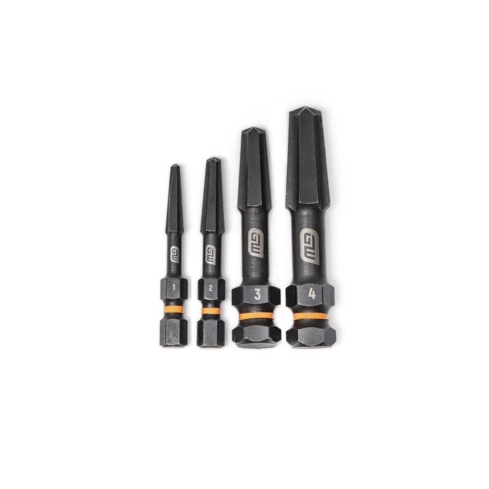 4 PC. GEARWRENCH Bolt Biter Screw Extraction Set - 84787, Chrome, Large