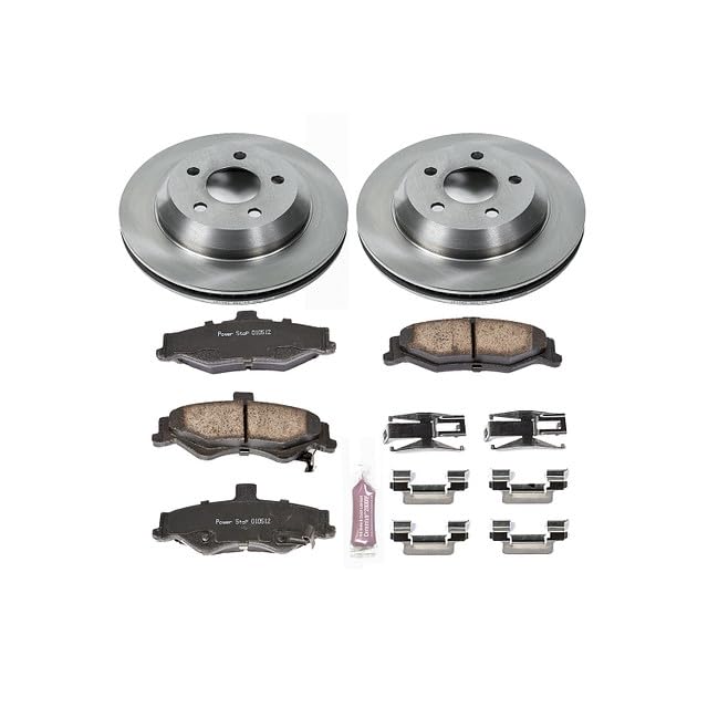 POWERSTOP Autospecialty KOE1568 Rear Replacement Brake Kit-OE Brake Rotors & Ceramic Brake Pads For Chevrolet Camaro 1998-2002, Pontiac Firebird 1998-2002 [Model Specific]