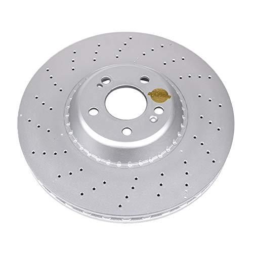 Power Stop GEOMET EBR1601EVC Caoted High Carbon Front Brake Rotor For Mercedes Maybach S, Mercedes Maybach S560, Mercedes S450, Mercedes S550, Mercedes S550e, Mercedes S560 [Model Specific]