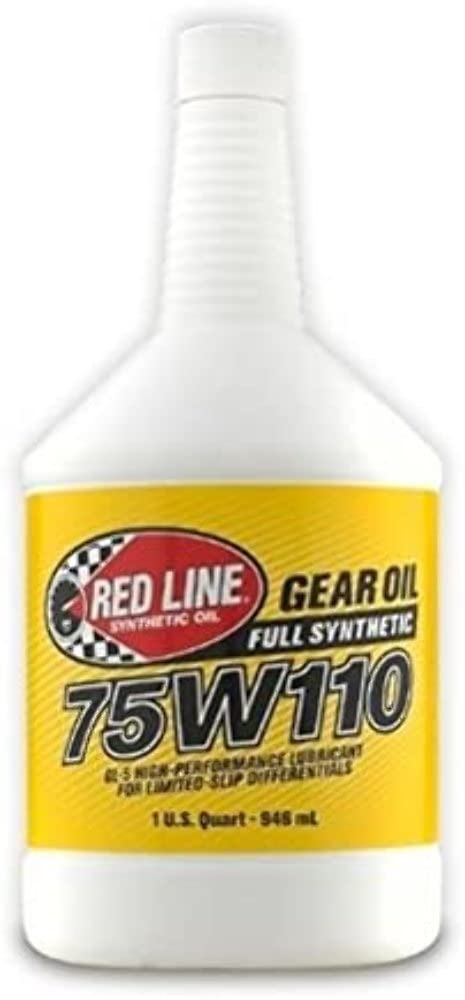75W110 Red Line (57804) Full Synthetic Gear Oil GL-5-1 Quart (12 Pack)