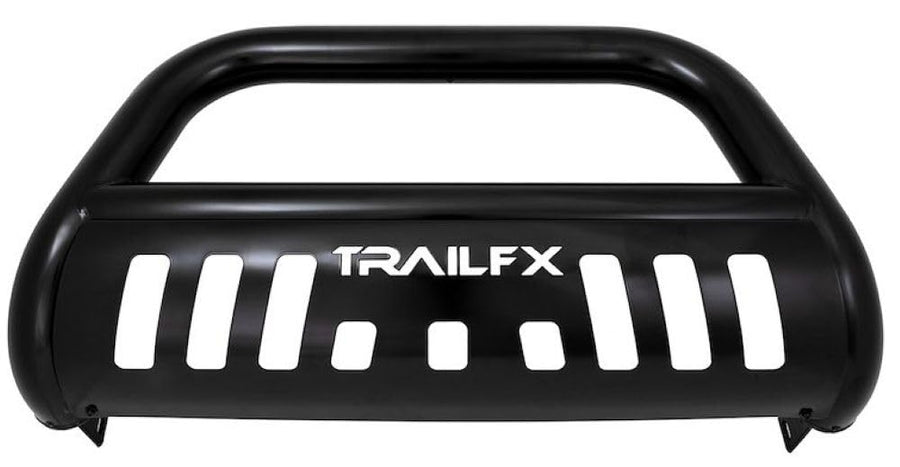 Bull Bar TrailFX B0028B Fits Ford F-150 2004-2026 Tubular 3 Inch Black Powder Coated Steel with Skid Plate Holes for Optional Lighting