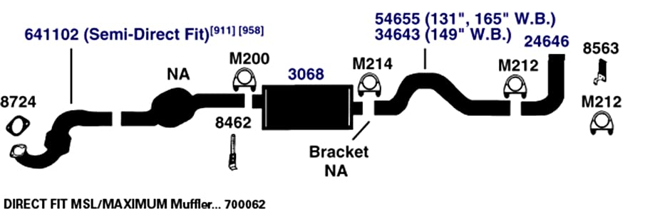 700062 AP Exhaust Products Muffler Exhaust