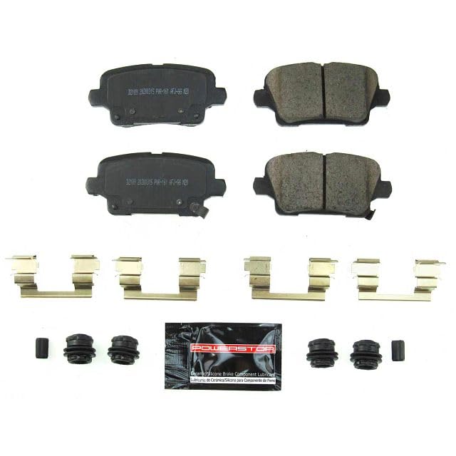 Power Stop Z23-2189 Z23 Evolution Sport Rear Carbon Fiber Infused Ceramic Brake Pads with Hardware