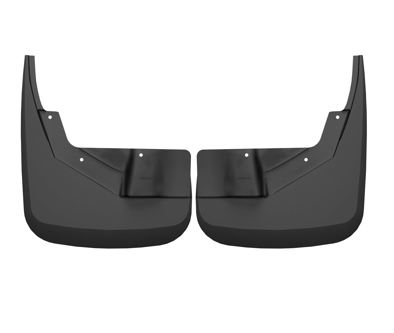 Custom Mud Guards Husky Liners | Fits 2021-2026 Chevrolet Suburban & Tahoe, 2021-2026 GMC Yukon (Includes XL) w/Electric Running Boards | Front Set, 2-pc Black - 58221