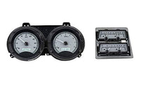1968 Chevy Camaro Compatible w/Console Gauges VHX System-Silver Alloy Style Face w/White Display