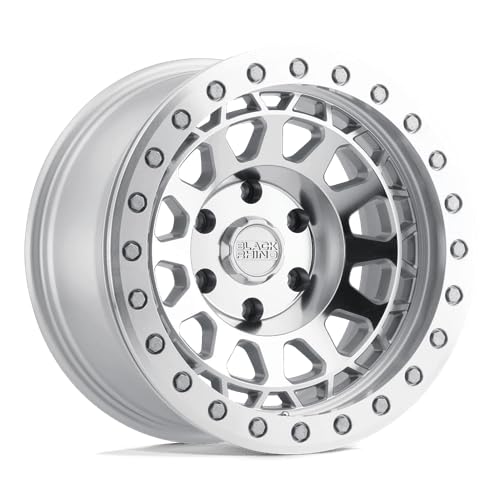 Black Rhino PRIMM Hard Alloys 17X9 6X5.5 5 0mm SILVER W/MIRROR FACE MACH RG - 1790PRM006140S12