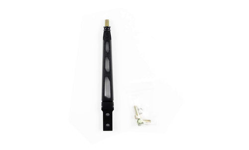 6" Midnight Series Lokar Black Manual Transmission Shifter Lever (Straight with Machine Finish)