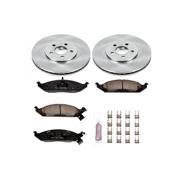 POWERSTOP Autospecialty KOE1679 Front Replacement Brake Kit-OE Brake Rotors & Ceramic Brake Pads