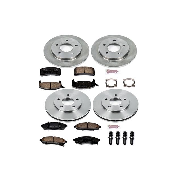 Power Stop Autospecialty KOE1499 Front and Rear Replacement Brake Kit-OE Brake Rotors & Ceramic Brake Pads For Regal, Lumina, Olds Cutlass Supreme, Pontiac Grand Prix [Model Specific]