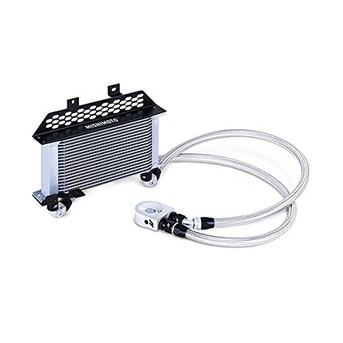 Mishimoto Oil Cooler Kit MMOC-FOST-13 Non-Low Temp Thermostatic Fits Ford Focus ST 2013+ Silver