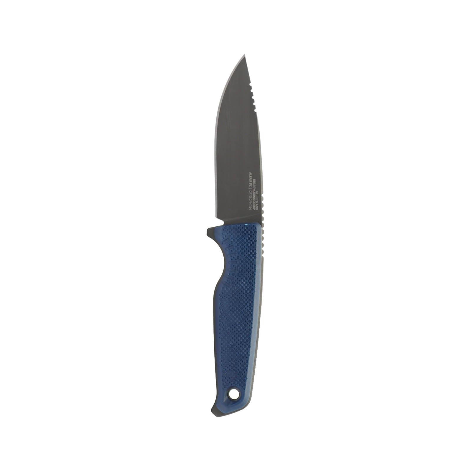 SOG FX Altair Lightweight Compact Multi-Functional Fixed Blade Knife | CRYO 154CM Steel | UMS Sheath | Removable GRN Handle, Squid Ink Black