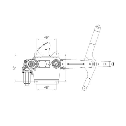 Replacement TYC 660282 Power Window Regulator
