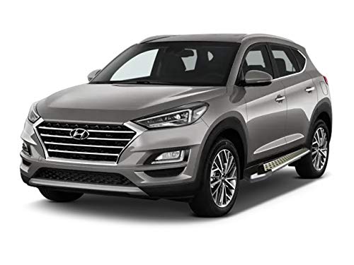 Aluminum Black Horse Vortex Running Boards Compatible with 2019-2021 Hyundai Tucson All