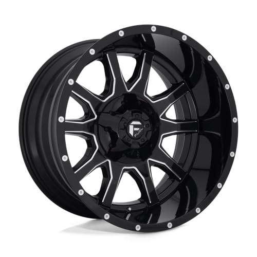 1PC Fuel D627 22X12 8X170 GL-BLK-MIL -43MM - D62722201747