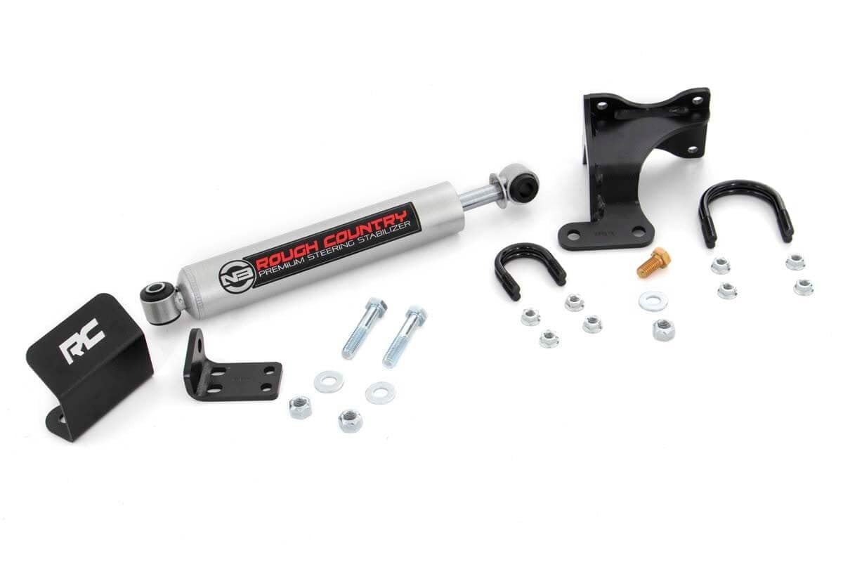Rough Country Steering Stabilizer N3 for 2007-2018 Jeep Wrangler JK - 8731930