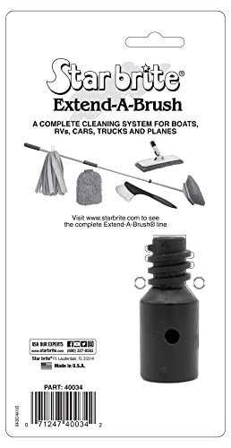 Screw Thread Adapter STAR BRITE - Fits Extend-A-Brush Handles, Glass Reinforced Nylon, Durable, Universal Compatibility (040034)