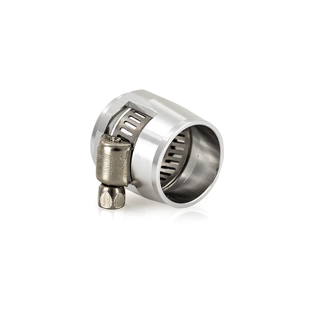 Mishimoto -8AN Hex Hose Finisher Clamp Set MMHXF-08-4-SL, Silver