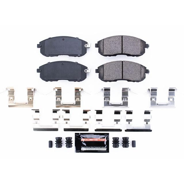Power Stop Z23-815 Z23 Sport Carbon Fiber Infused Ceramic Brake Pads with Hardware For G35, 350Z, Altima, Juke, Maxima, Sentra, Se [Model Specific]