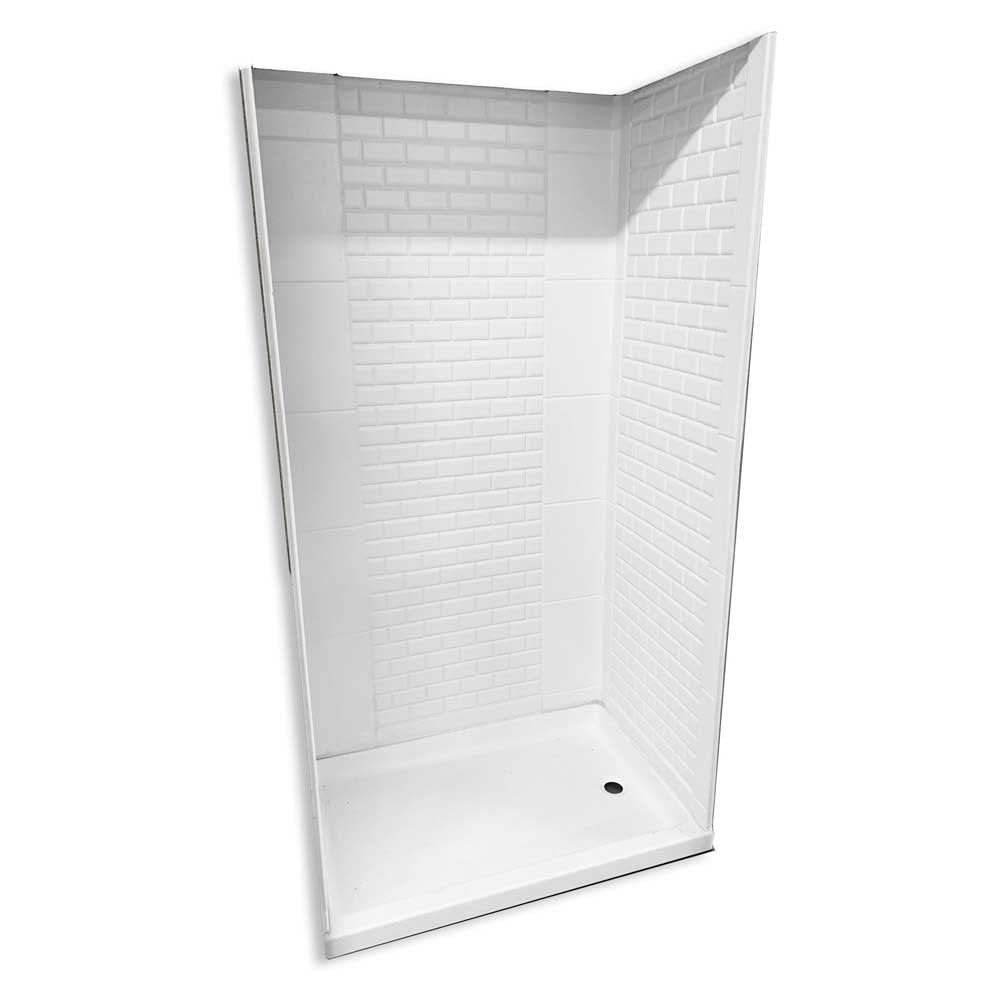 SHWRWALL24X36X66WHITE S.RECREATION