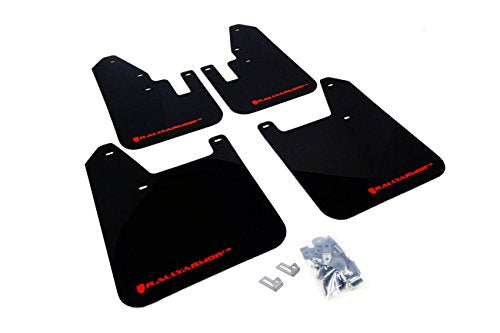Rally Armor Black Mud Flap w/ Red Logo 1998-2002 Forester UR