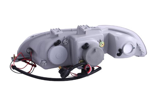 Projector Halo Headlight AnzoUSA 121320 Black for Honda Civic - (Sold in Pairs)