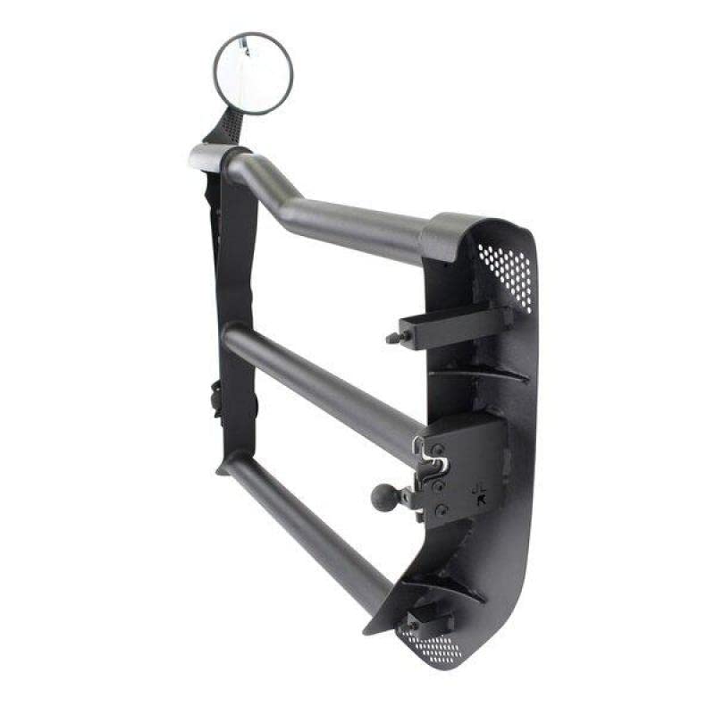 Go Rhino Tube Trailline Doors - Front | Mild Steel, Textured Black | 572601 | Fits 2018 - 2024 Jeep Wrangler JL, JLU, & Gladiator JT 2-Door or 4-Door
