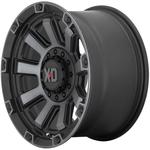 GAUNTLET XD852 20x10, Bolt Pattern: 8x180/, Offset: -18, SATIN BLACK WITH GRAY TINT, set of 1