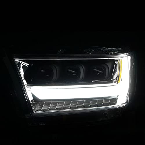 19-20 Dodge Ram 1500 Tradesman LED Projector Headlights Aridex Plank Style w/Sequential Black (Driver) (111495-L)