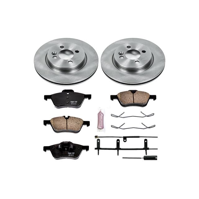 Power Stop Autospecialty KOE5780 Front Replacement Brake Kit-OE Brake Rotors & Ceramic Brake Pads For Mini Cooper 2007-2008 [Model Specific]