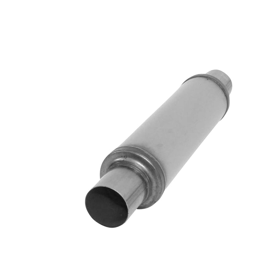 SA0416 Muffler - Cherry Bomb Salute Reversible Round Body - D4" X L14" 20" OAL 2-1/2" C/C Muffler - nobrandname Cherry Bomb Salute