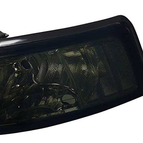 LH-MST99G-RS Spec-D Tuning Headlights- Smoke FORD MUSTANG 94-04