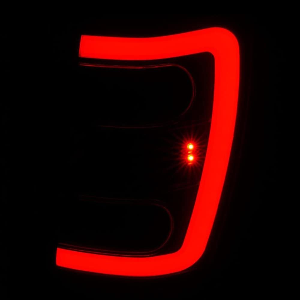 1999-2004 Jeep Grand Cherokee ANZO LED Tail Lights w/Light Bar Black Housing Clear Lens (311394)