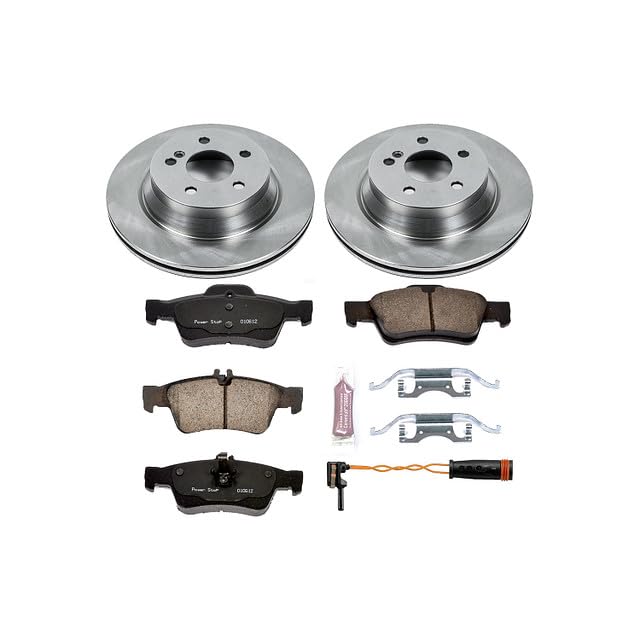 Power Stop KOE6359 Rear Replacement Brake Kit-OE Brake Rotors & Ceramic Brake Pads For CLS400, CLS, CLS550, E350, E400, E550 [Model Specific]