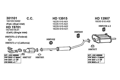 Muffler, Rear ANSA (HD13907)