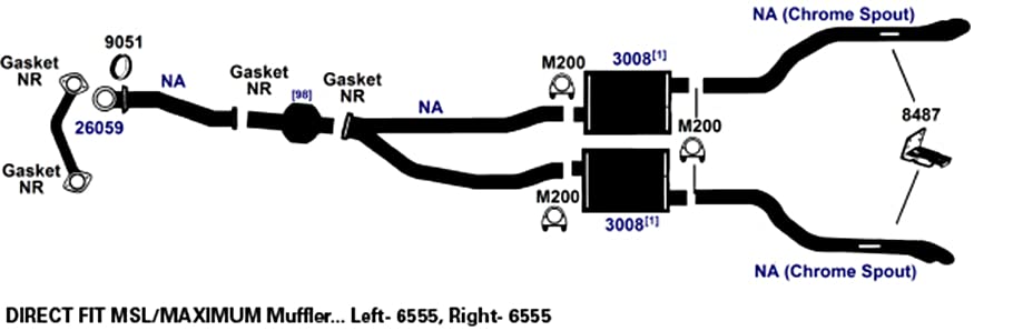 Exhaust AP Products Muffler 3008