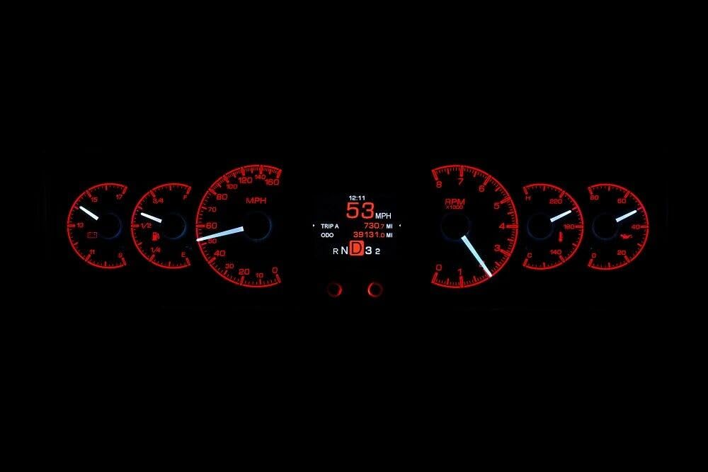 Dakota Digital HDX-78O-CUT-K Analog Gauge System Compatible with 1978-88 Oldsmobile Cutlass Black Alloy