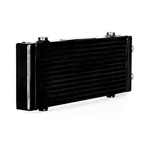 Mishimoto Universal Dual Pass Bar & Plate Oil Cooler Heat Exchanger Medium Black