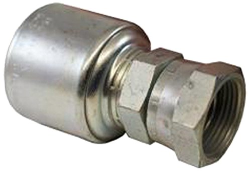 MegaCrimp Gates 12G-12FPX Couplings, Female Pipe Swivel, Zinc Plated Carbon Steel, 2.88", 1/2" ID (Pack of 60)