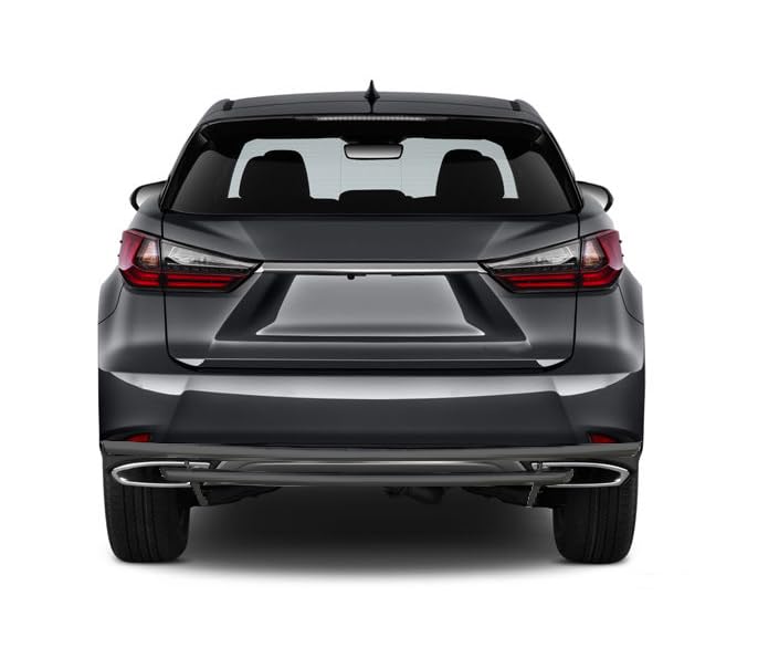 Rear Bumper Guard Black Horse Double Layer Black Compatible with 99-03 RX300|04-06 RX330|07-20 RX350|18-19 RX350L|06-08 RX400h|10-20 RX450h|18-20 RX450hL|01-23 Highlander-8D091020A-DL