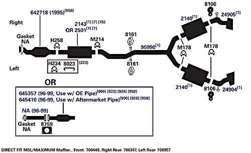 Exhaust Muffler AP Exhaust Products 700446